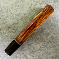 Custom Japanese Knife handle (wa handle) for 165-210mm : Cocobolo and horn with vintage poker chip