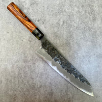 Custom Manaka Kisuke Aogami 1 Gyuto 240mm - Desert Ironwood and horn