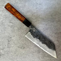 Custom Manaka Kisuke Iron Clad Aogami 1 Bunka 165 mm - Desert Ironwood and horn