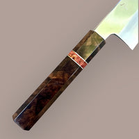 Custom Nakagawa Satoshi Ginsan 3 Gyuto 240mm - Turkish Walnut Burl