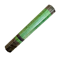 Custom Japanese Knife handle (wa handle) for 165-210mm : Dyed curly maple - Black and Green