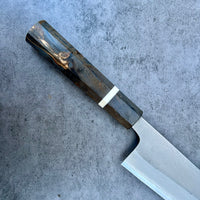Special Yoshikane Shiro 2 Nashiji Gyuto 240mm - Dyed burl handle