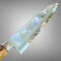 Custom Tetsujin Ginsan 3 Gyuto 210mm - Desert Ironwood burl and blonde