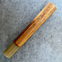 Custom Japanese Knife handle (wa handle) for 240mm - Straight grain Koa and horn
