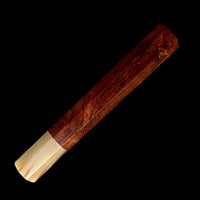 Custom Japanese Knife handle (wa handle) for 240mm - Black cocobolo and blonde