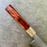 Custom Nakagawa B1 Damascus Gyuto 240mm - Beautiful Siamese rosewood and blonde horn