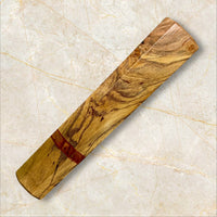 Custom Japanese Knife handle for 240-260mm: Spalted Sycamore and Thuya Burl
