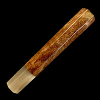 Custom Japanese Knife handle (wa handle) for 165-210mm : Koa (suble curl) and blonde