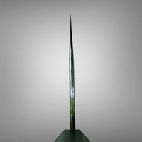 Custom Sugi Tadokoro Nakagawa W2 Tank 180mm - Honduran Rosewood Burl and buffalo horn