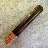 Custom Japanese Knife handle (wa handle) for 165-210mm : Gabon ebony and macadamia