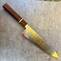 Custom Mert Tansu SG2 Damascus Gyuto 260 mm - Western Myall