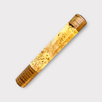 Custom Japanese Knife handle (wa handle) for 165-210 mm : Yellow Cedar burl and Koa