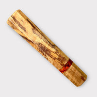 Custom Japanese Knife handle (wa handle) for 240-260 mm - Spalted curly Mango