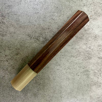 Custom Japanese Knife handle (wa handle) for 165-210mm : East India Rosewood and blonde
