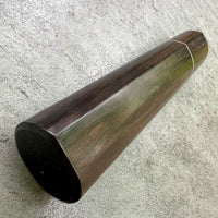 Custom Japanese Knife handle (wa handle) for 240mm : D-shaped African Blackwood and nickel silver