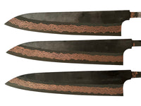 Hatsukokoro Dark Yorokobi Kurozome Copper SLD Gyuto 240 mm - Blade Only