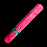 Custom Japanese Knife handle (wa handle) for 165-210mm : Pink and turquoise