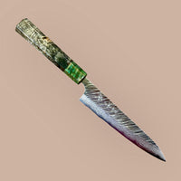 Custom Yu Kurosaki Fujin VG10 150 mm chef petty/utility - Buckeye burl