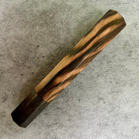 Custom Japanese Knife handle (wa handle) for 165-210mm : Figured Mun Ebony and horn