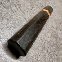 Custom Japanese Knife handle (wa handle) for 240mm : D-shaped African Blackwood and Thuya burl