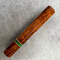 Custom Japanese Knife handle (wa handle) for 240mm - Desert ironwood and Arizona Jade