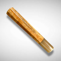 Custom Japanese Knife handle (wa handle) for 165-210 mm: Curly Primavera and Blonde