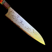 Custom Masakage Shinto W2 Gyuto 218 mm - Cosmic mix