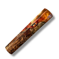 Custom Japanese Knife handle (wa handle) for 165-210 mm: Spalted Oak Burl Hybrid