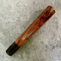Custom Japanese Knife handle (wa handle) for 240 mm - Hormigo and African Blackwood