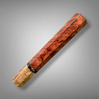 Custom Japanese Knife handle (wa handle) for 240-260mm : Dyed maple burl and spalted maple