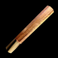 Custom Japanese Knife handle (wa handle) for 240mm - Straight grain Koa and marbled horn