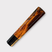 Custom Japanese Knife handle (wa handle) for 240-260 mm : Desert Ironwood and horn