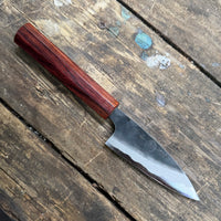 Custom Kyohei Shindo Iron clad Aogami Kurouchi Petty 90 mm - Cocobolo