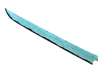 Nigara Dark Irodori B2 Rainbow Damascus Sakimaru Sujihiki 450mm : Blade Only