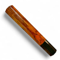 Custom Japanese Knife handle (wa handle) for 165-225 mm: Figured Siamese Rosewood and horn