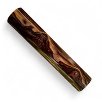 Custom Japanese Knife handle (wa handle) for 240-260 mm: Shield shaped figured cocobolo