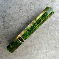 Custom Japanese Knife handle (wa handle) for 165-210mm - Emerald dyed mango