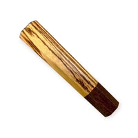 Custom Japanese Knife handle (wa handle) for 165-210 mm: Zebrawood and katalox