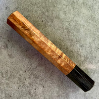 Custom Japanese Knife handle (wa handle) for 165-210mm : Hawaiian Koa and buffalo horn
