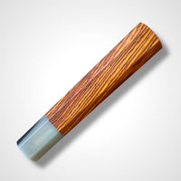 Japanese Knife handle (wa handle) for 240-260 mm : Cocobolo and marbled horn