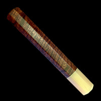 Custom Japanese Knife handle (wa handle) for 240mm - Curly Narra and blonde