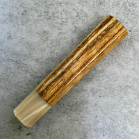 Custom Japanese Knife handle (wa handle) for 165-210mm : Figured Shedua and blonde