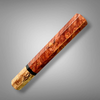 Custom Japanese Knife handle (wa handle) for 240-260mm : Dyed maple burl and spalted maple