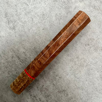 Custom Japanese Knife handle (wa handle) for 240mm - Curly Claro Walnut