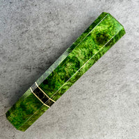 Custom Japanese Knife handle (wa handle) for 165-210mm - Emerald dyed mango