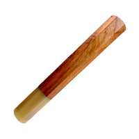 Custom Japanese Knife handle (wa handle) for 165-210 mm: Yucatán rosewood and blonde