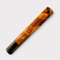 Custom Japanese Knife handle (wa handle) for 240 mm - Ironwood burl and horn