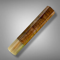 Japanese Knife handle (wa handle) for 240 mm : Curly walnut and striped horn