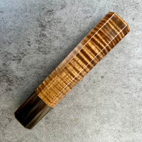 Custom Japanese Knife handle (wa handle) for 240 mm - Koa and marbled horn