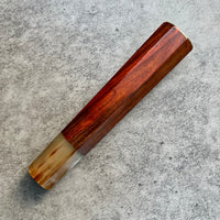 Hanoi Made Custom Japanese Knife handle (wa handle) for 210mm : Siamese Rosewood and Marbled horn